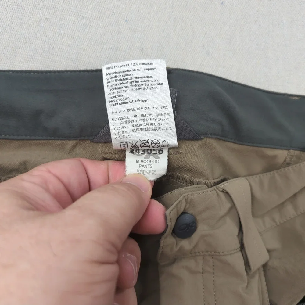 Outdoor Research Pants Mens 34x32 Brown Voodoo Stretch Zip Pocket Hiking